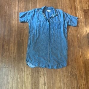 Madewell denim mini dress size M